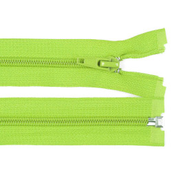 Nylon zipper, no 5, open-end 70 cm jacket pol - Green light (1 Piece)