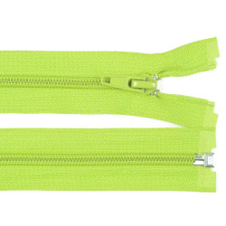 Nylon zipper, no 5, open-end 75 cm jacket pol - Green apple (1 Piece)