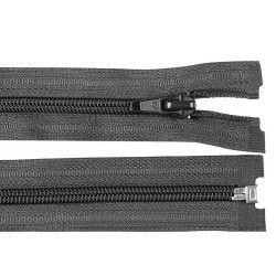 Nylon zipper, no 5, open-end 75 cm jacket pol - Dark grey (1 Piece)