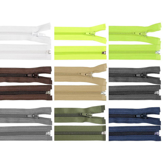 Nylon zipper, no 5, open-end 75 cm jacket pol - Chocolate (10 Pieces) Nylon zipper, no 5, open-end 75 cm jacket pol - Chocolate (10 Pieces)