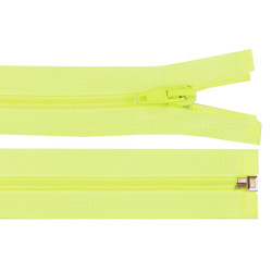 Nylon zipper, no 5, open-end 80 cm jacket pol - Yellow (1 Piece)