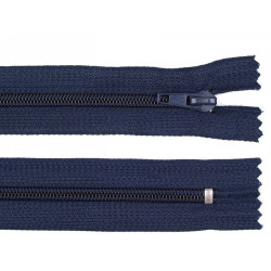 Nylon zipper, no 5, closed-end 18cm pol - Blue dark (1 Piece)