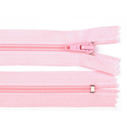 Nylon zipper, no 5, closed-end 18cm pol - Light pink (1 Piece)