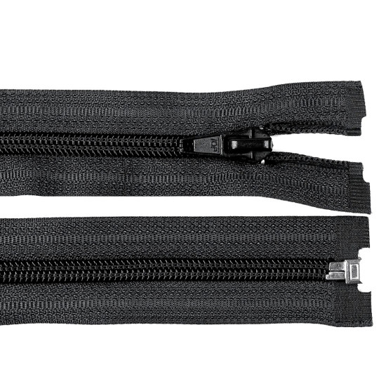 Nylon zipper, no 5, open-end 30 cm jacket - Black (10 Pieces) Nylon zipper, no 5, open-end 30 cm jacket - Black (10 Pieces)