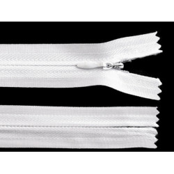 Invisible zipper no 3, length 18 cm - White (1 Piece)