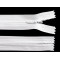 Fermeture éclair invisible no 3, longueur 18 cm - Blanc (1 Pièce)