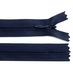 Invisible zipper no 3, length 18 cm - Blue dark (1 Piece)