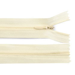 Invisible zipper no 3, length 18 cm - Cream lightest (1 Piece)