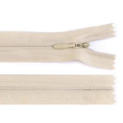 Invisible zipper no 3, length 18 cm - Cream (1 Piece)