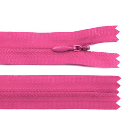 Invisible zipper no 3, length 18 cm - Darkpink (1 Piece)