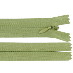 Invisible zipper no 3, length 18 cm - Green (1 Piece)