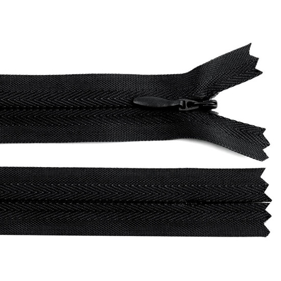Invisible zipper no 3, length 22 cm - Red (1 Piece)