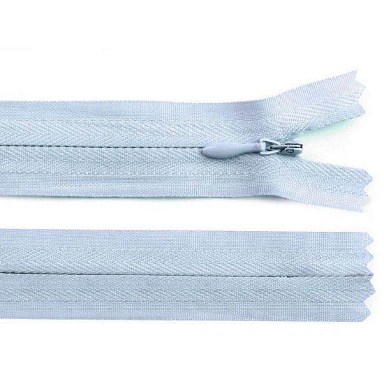 Invisible zipper no 3, length 22 cm - Red (1 Piece)