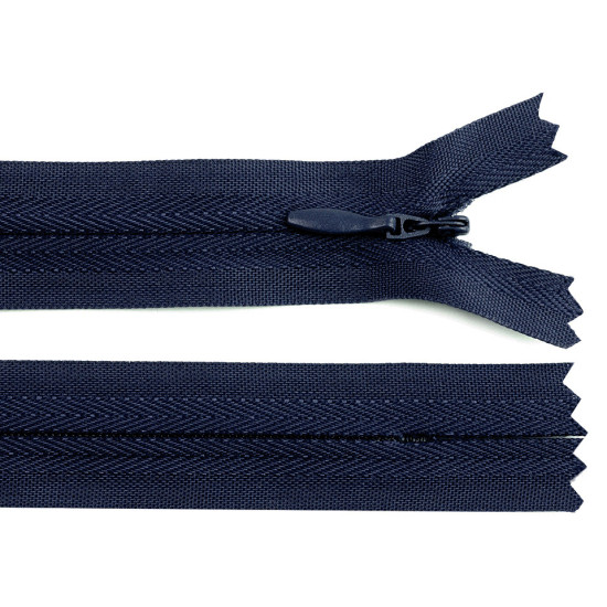 Invisible zipper no 3, length 22 cm - Red (1 Piece)