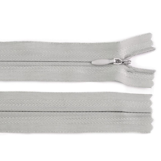 Invisible zipper no 3, length 22 cm - Red (1 Piece)