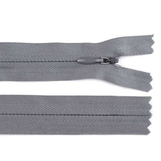 Invisible zipper no 3, length 22 cm - Red (1 Piece)