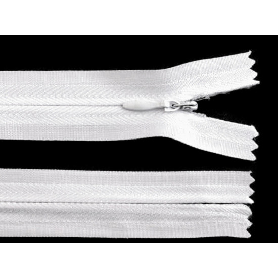 Invisible zipper no 3, length 22 cm - Red (1 Piece)