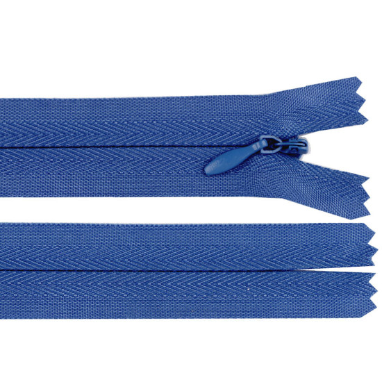 Invisible zipper no 3, length 22 cm - Red (1 Piece)