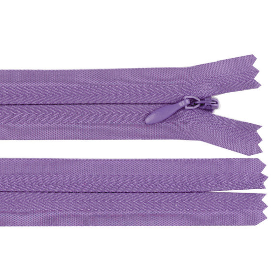 Invisible zipper no 3, length 25 cm - Blackviolet lig. (10 Pieces) Invisible zipper no 3, length 25 cm - Blackviolet lig. (10 Pieces)
