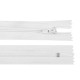 Nylon zipper no 3, length 35 cm autolock - White (10 Pieces)