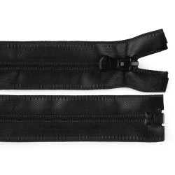 Water resistant nylon zipper, no 7, length 50 cm - Black (1 Piece)