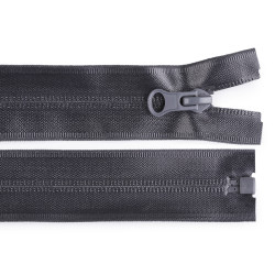 Water resistant nylon zipper, no 7, length 60 cm - Dark grey (1 Piece)