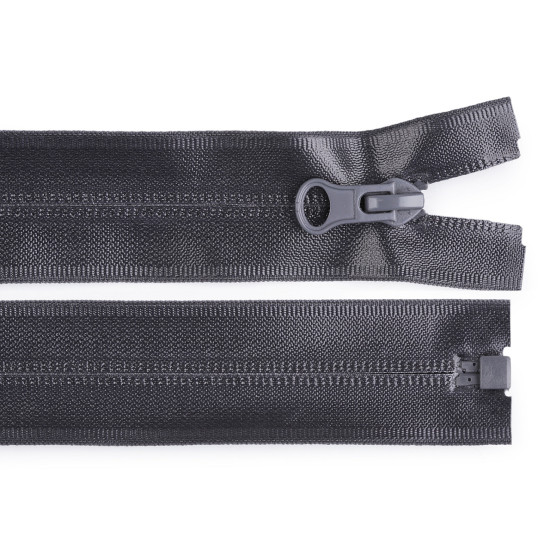 Water resistant nylon zipper, no 7, length 60 cm - Dark grey (10 Pieces) Water resistant nylon zipper, no 7, length 60 cm - Dark grey (10 Pieces)