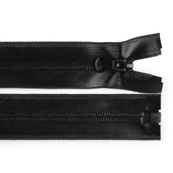 Water resistant nylon zipper, no 7, length 65 cm - Black (1 Piece)
