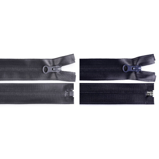 Water resistant nylon zipper, no 7, length 85 cm - Dark grey (10 Pieces) Water resistant nylon zipper, no 7, length 85 cm - Dark grey (10 Pieces)
