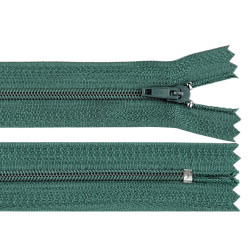 Nylon zipper, no 3, length 20 cm pinlock - Pine green (1 Piece)