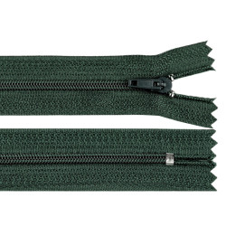 Nylon zipper, no 3, length 20 cm pinlock - Spruce green (1 Piece)
