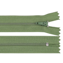 Nylon zipper, no 3, length 20 cm pinlock - Green bottle (1 Piece)