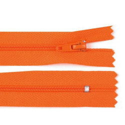 Nylon zipper, no 3, length 20 cm pinlock - Orange (1 Piece)