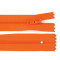 Cerniera in nylon, n. 3, lunghezza 20 cm, con pinlock - Arancione (1 Pezzo)