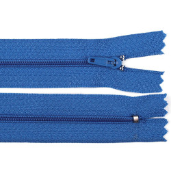 Nylon zipper, no 3, length 20 cm pinlock - Blue sapphire (1 Piece)