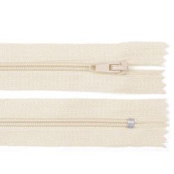 Nylon zipper, no 3, length 20 cm pinlock - Sea shell (1 Piece)