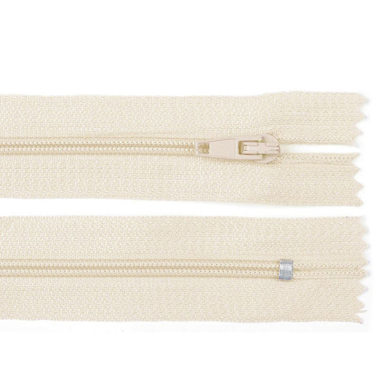Nylon zipper, no 3, length 20 cm pinlock - Sea shell (50 Pieces) Nylon zipper, no 3, length 20 cm pinlock - Sea shell (50 Pieces)