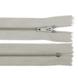 Nylon zipper, no 3, length 20 cm pinlock - Taupe (1 Piece)