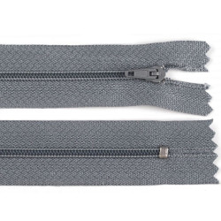 Nylon zipper, no 3, length 20 cm pinlock - Grey (1 Piece)