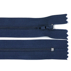 Nylon zipper, no 3, length 20 cm pinlock - Blue dark (1 Piece)