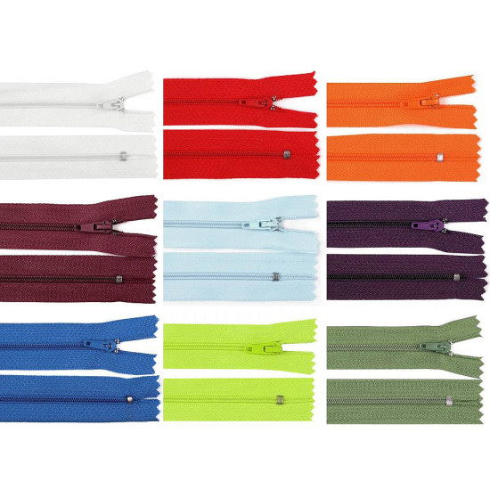 Nylon zipper, no 3, length 20 cm pinlock - Sea shell (50 Pieces) Nylon zipper, no 3, length 20 cm pinlock - Sea shell (50 Pieces)