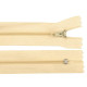 Cerniera in nylon, n. 3, lunghezza: 30 cm, con pinlock - Crema più chiaro (10 Pezzi) Cerniera in nylon, n. 3, lunghezza: 30 cm, con pinlock - Crema più chiaro (10 Pezzi)