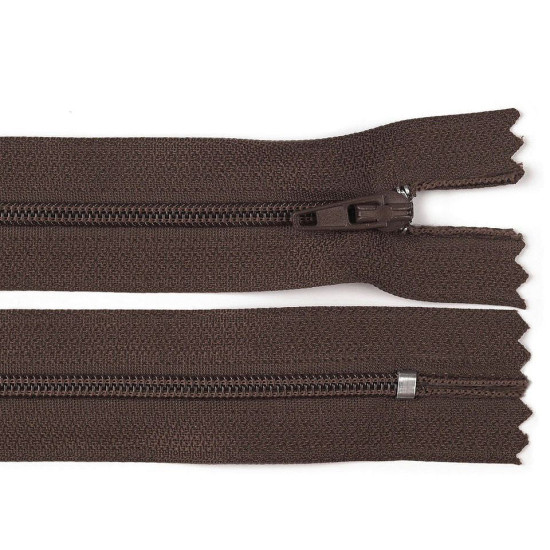 Cerniera in nylon, n. 3, lunghezza: 40 cm, con pinlock - Crema (10 Pezzi) Cerniera in nylon, n. 3, lunghezza: 40 cm, con pinlock - Crema (10 Pezzi)