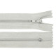 Cerniera in nylon, n. 3, lunghezza: 45 cm, con pinlock - Bianco (50 Pezzi) Cerniera in nylon, n. 3, lunghezza: 45 cm, con pinlock - Bianco (50 Pezzi)