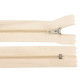 Nylon zipper, no 3, length 50 cm pinlock - Cream lightest (1 Piece) Nylon zipper, no 3, length 50 cm pinlock - Cream lightest (1 Piece)