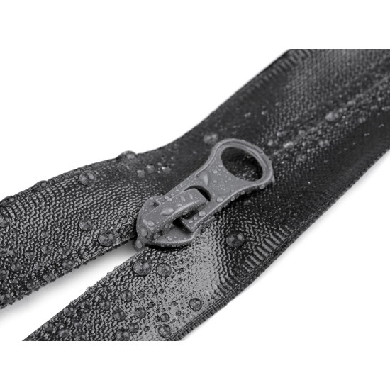 Cerniera a spirale, resistente all'acqua, n. 7, lunghezza: 70 cm - Nero (1 Pezzo) Cerniera a spirale, resistente all'acqua, n. 7, lunghezza: 70 cm - Nero (1 Pezzo)