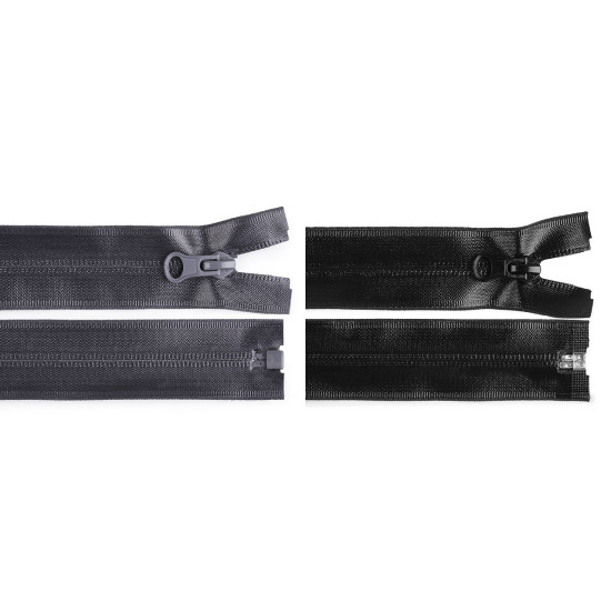 Cerniera a spirale, resistente all'acqua, n. 7, lunghezza: 70 cm - Nero (1 Pezzo) Cerniera a spirale, resistente all'acqua, n. 7, lunghezza: 70 cm - Nero (1 Pezzo)
