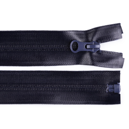 Water resistant nylon zipper, no 7, length 80 cm - Dark grey (1 Piece) Water resistant nylon zipper, no 7, length 80 cm - Dark grey (1 Piece)