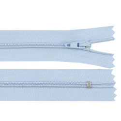 Nylon zipper no 3, length 12 cm autolock - Blue ice (1 Piece)