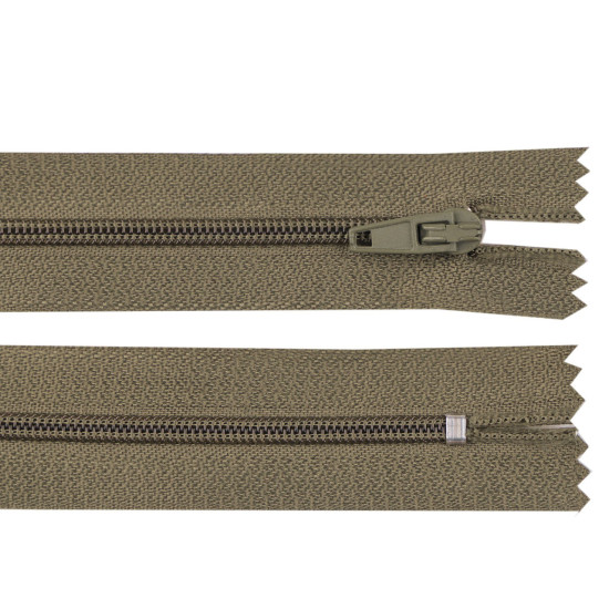 Nylon zipper no 3, length 12 cm autolock - Cream lightest (10 Pieces) Nylon zipper no 3, length 12 cm autolock - Cream lightest (10 Pieces)